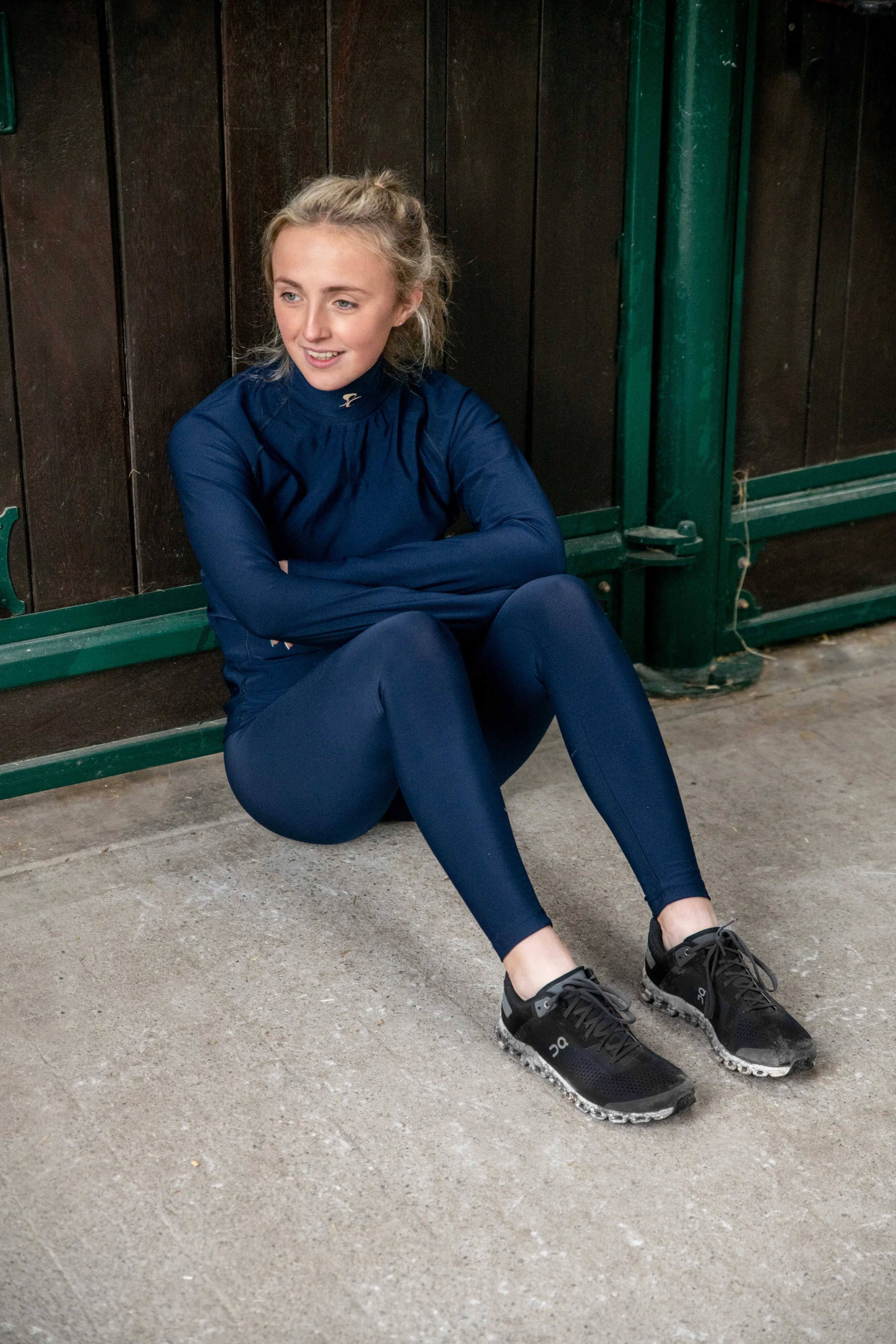 Adults Thermal Riding Tights - Navy