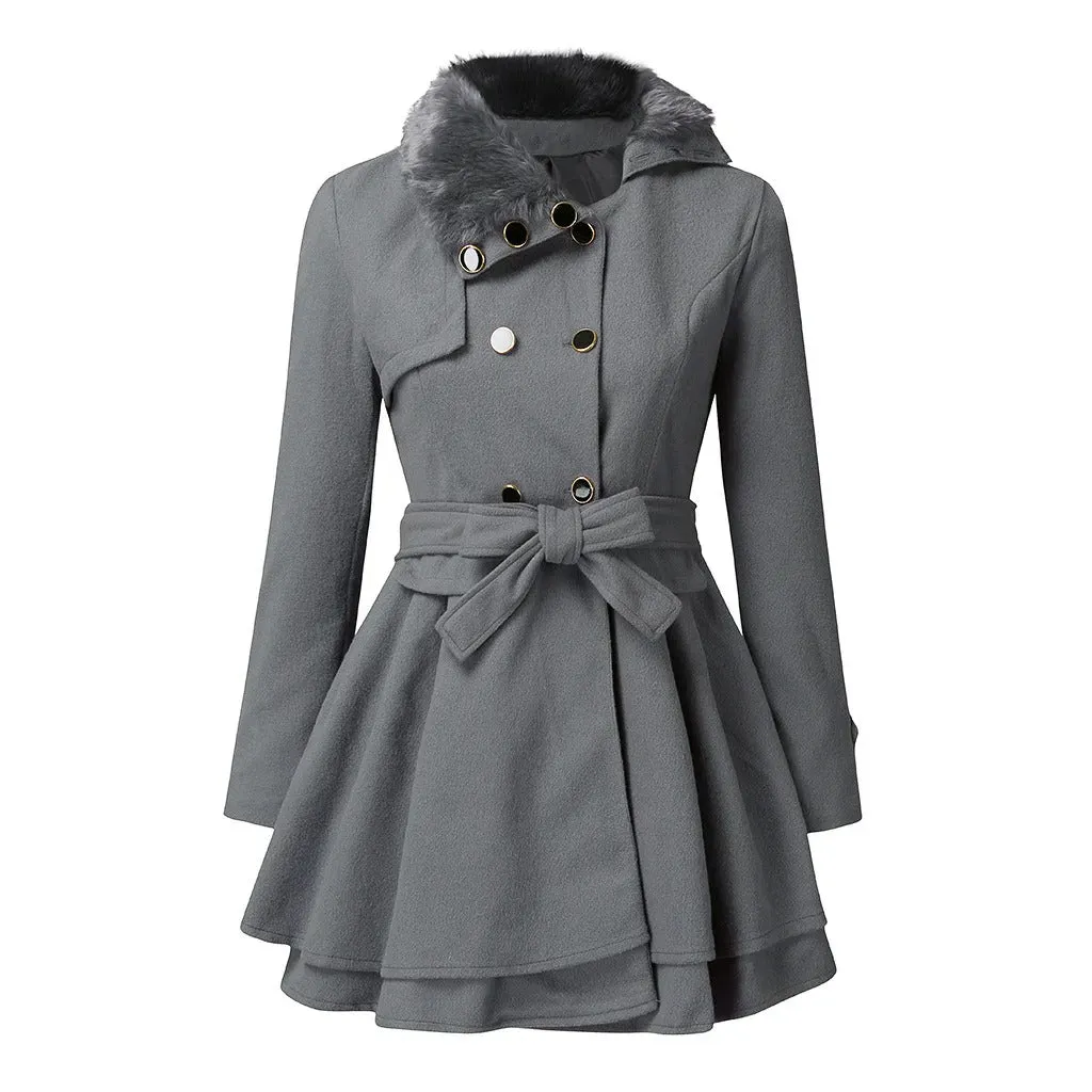 ANNALISE - Cozy Luxurious Trench Coat