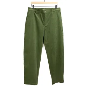 Balloon trousers in verte cotton corduroy