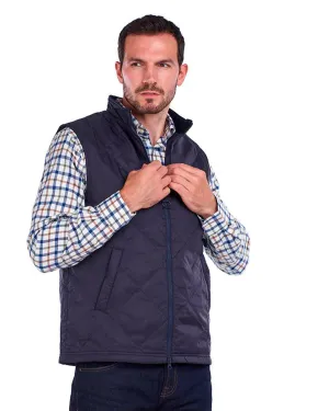 Barbour Finn Gilet Quilted Lightweight Insulated Vest In Navy