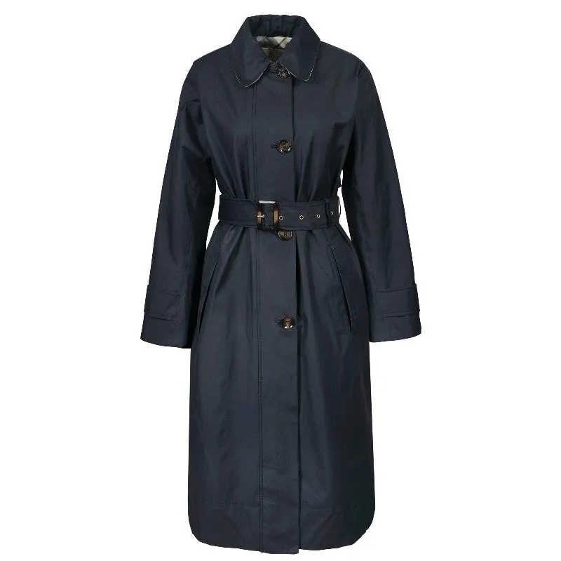 Barbour Somerland Ladies Trench Jacket - Dark Navy/Ancient Poplar