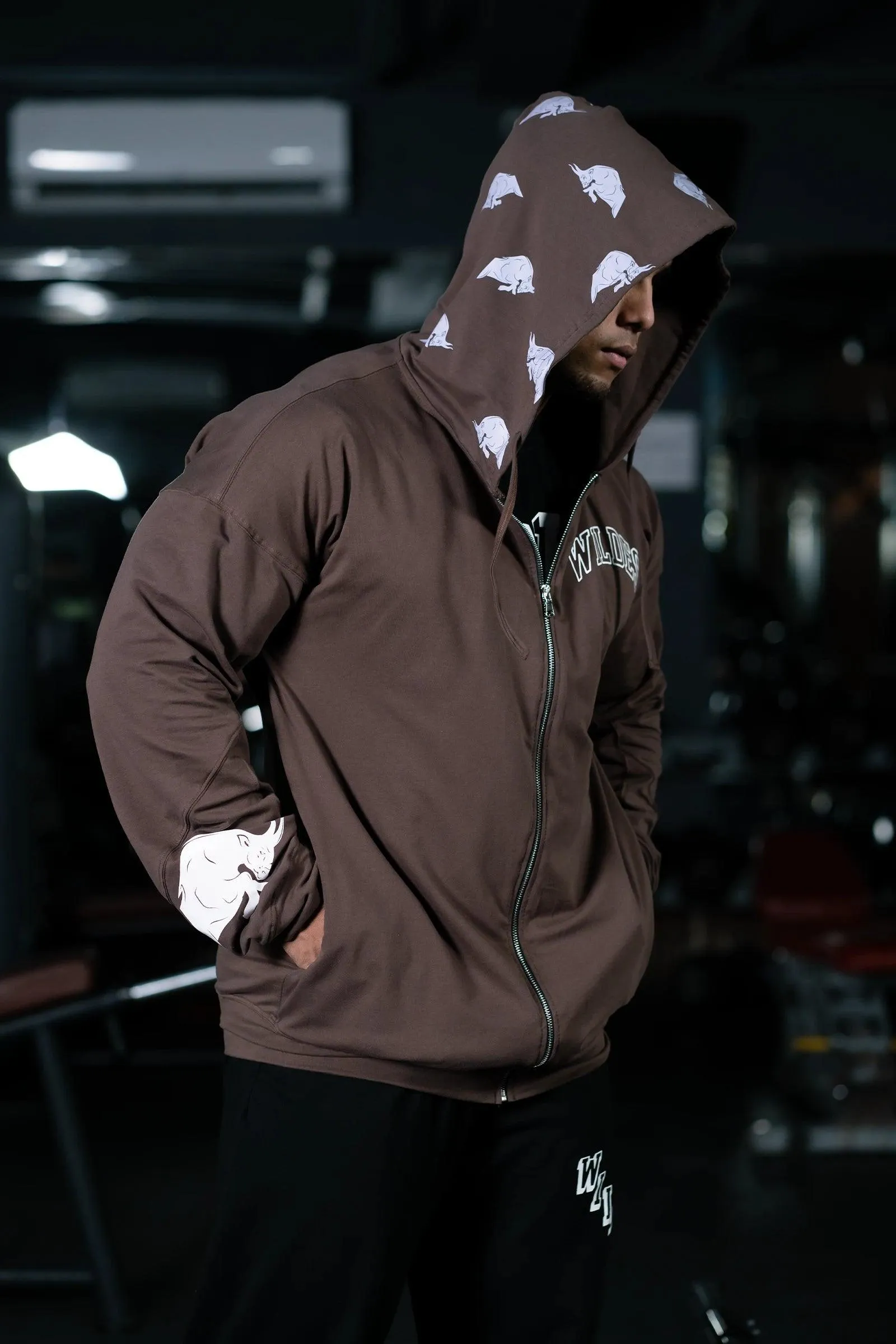 BULLFORCE ZIP HOODIE (CRATER BROWN)