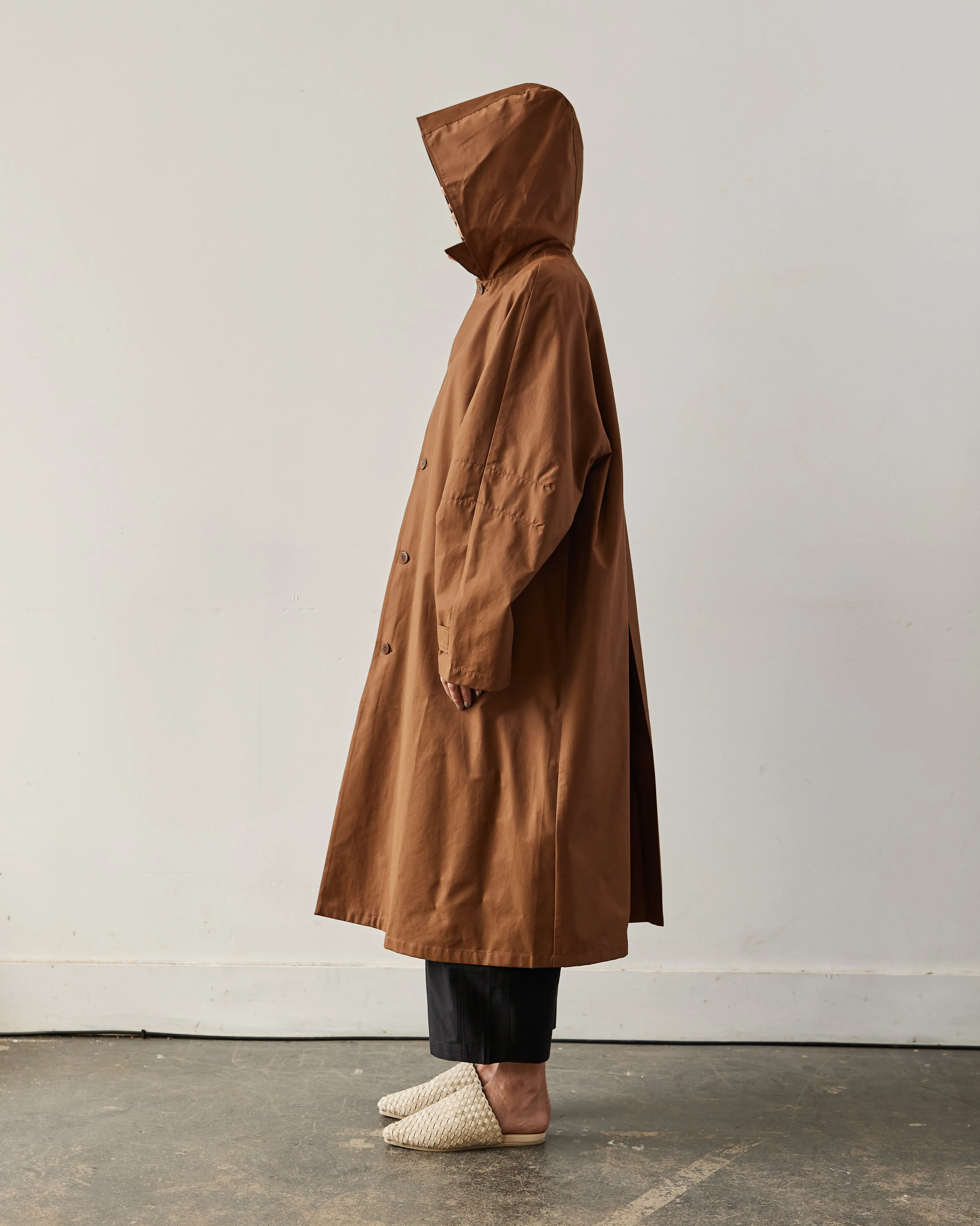 Cordera Hooded Trench, Brown