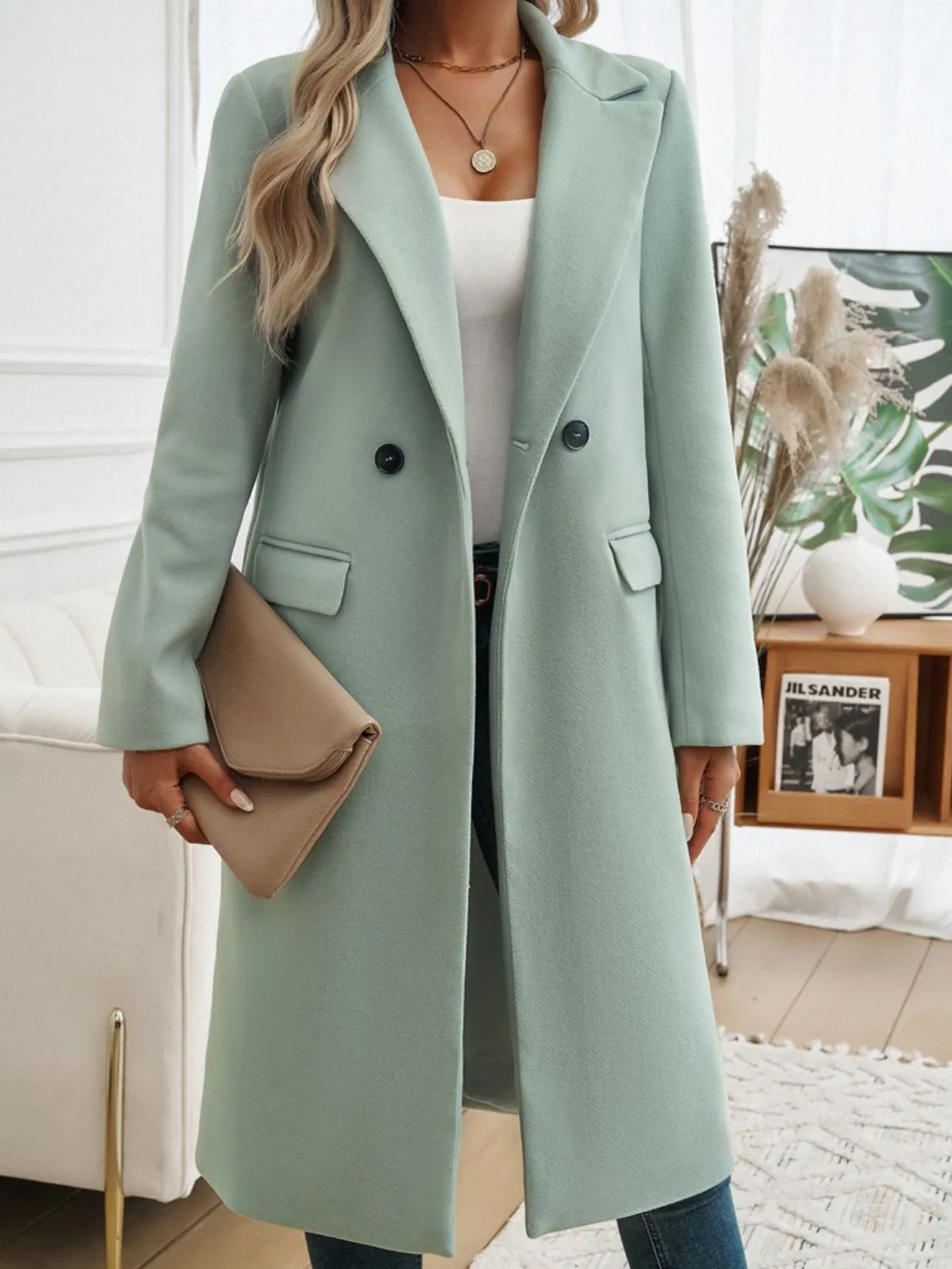 Divine Days Pocketed Trench Coat