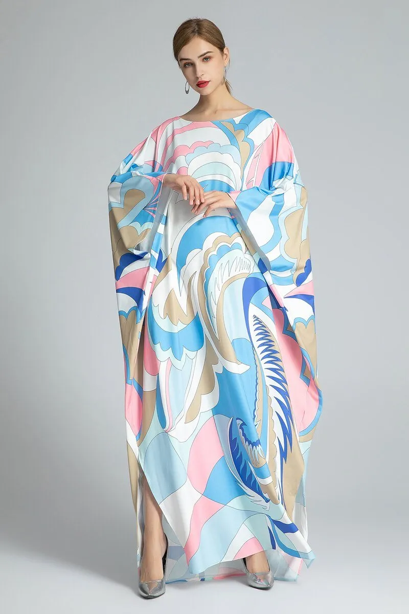 FashionSierra - Knitted Printed Elegant Long Robes