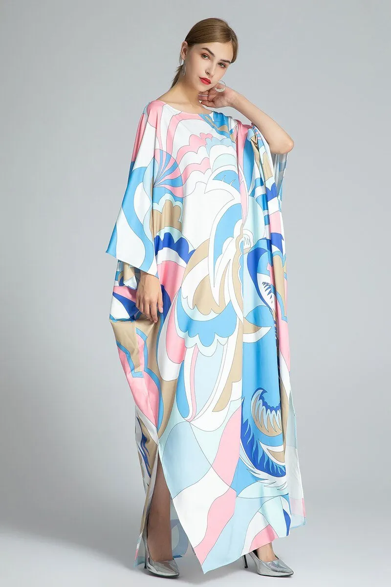 FashionSierra - Knitted Printed Elegant Long Robes