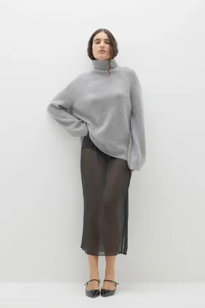 KORA CASHMERE MOCK NECK SWEATER