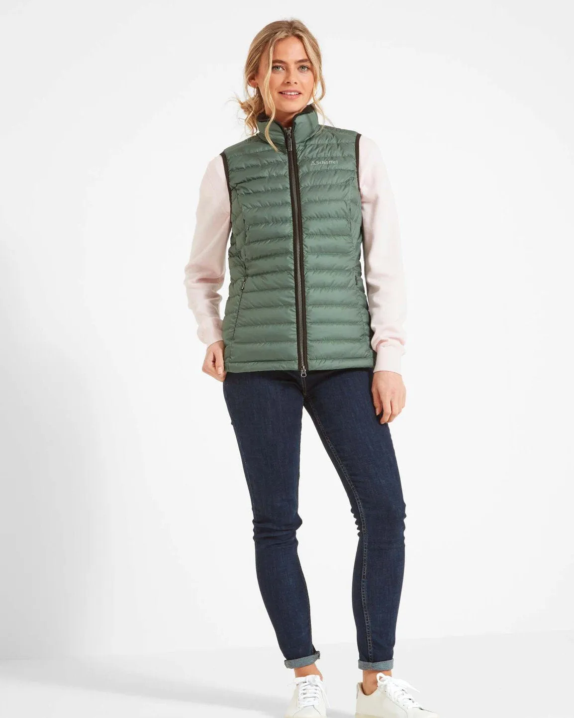 Launde Down Gilet Stone Laurel