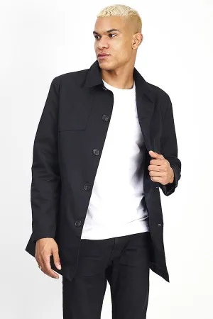 LIGHTWEIGHT BUTTON UP SINGLE BREASTED MAC