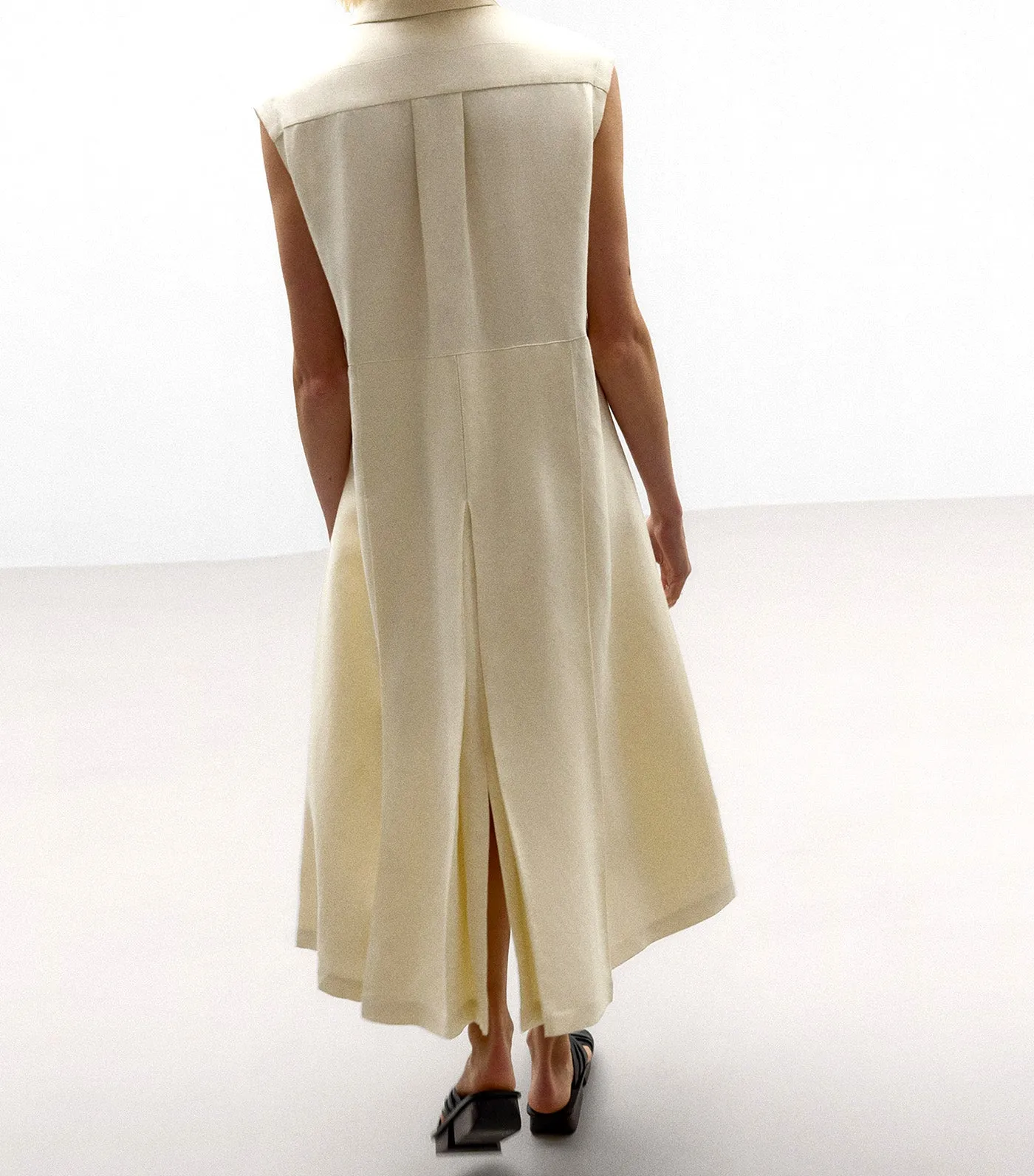 Natural Linen Knitted Dress