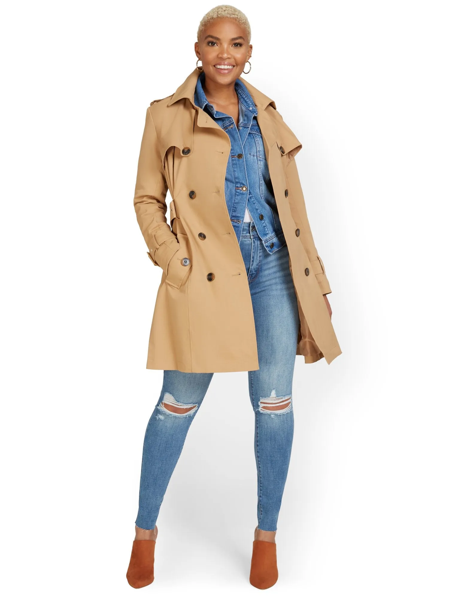 Petite Belted Trenchcoat - City Trench Collection