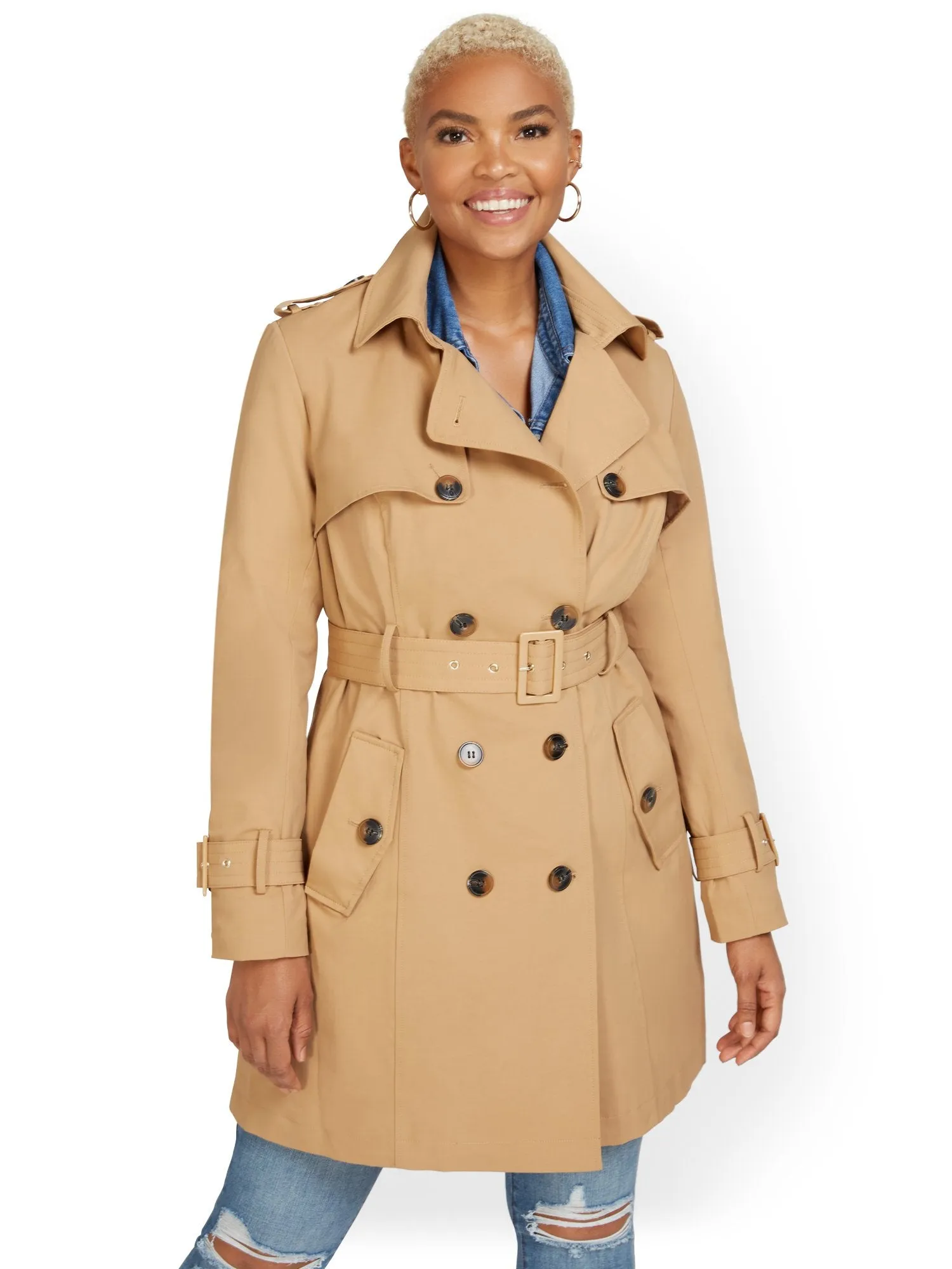 Petite Belted Trenchcoat - City Trench Collection