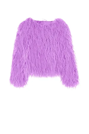 Purple Fur Jacket