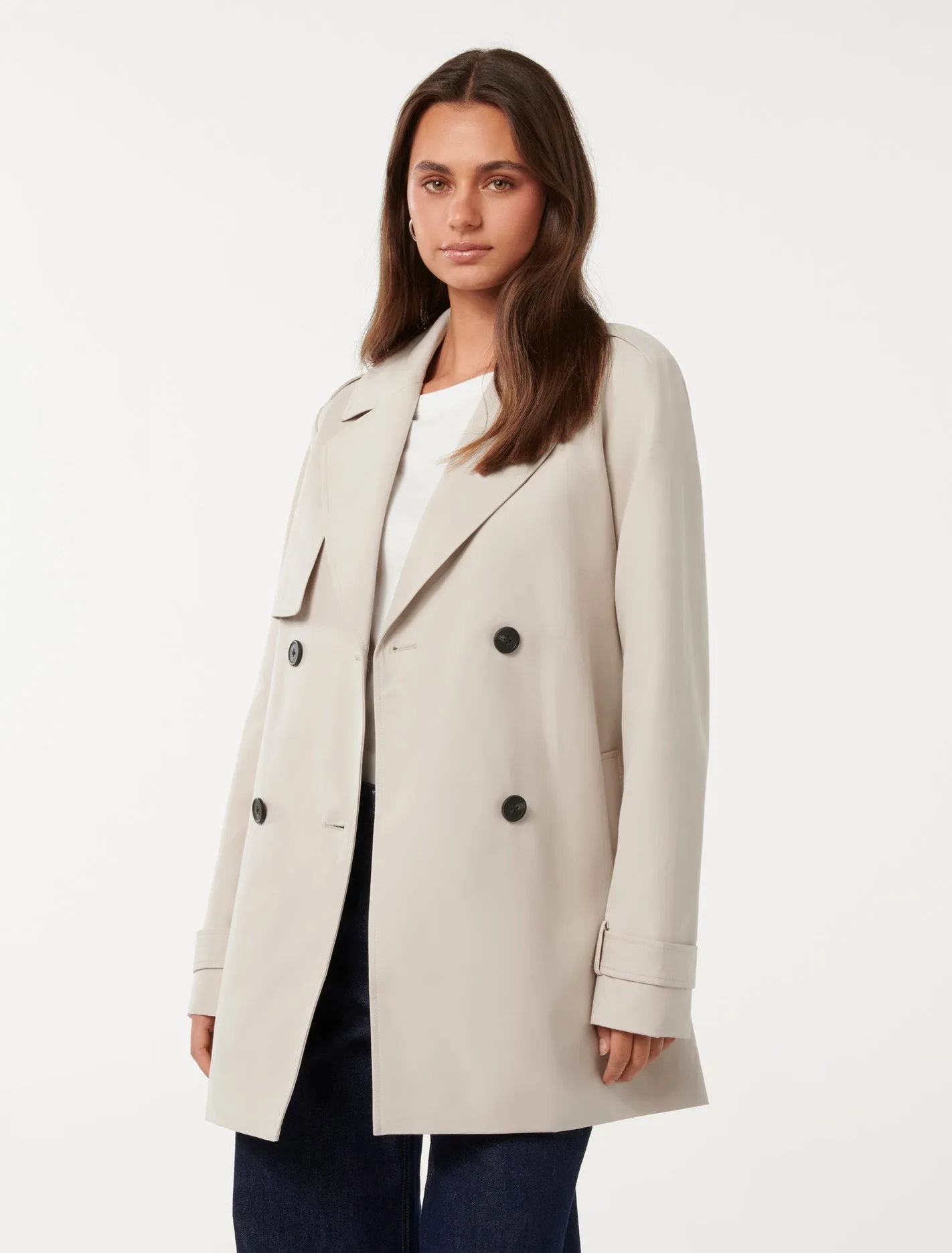 Rhea Water Resistant Mid Length Trench Coat