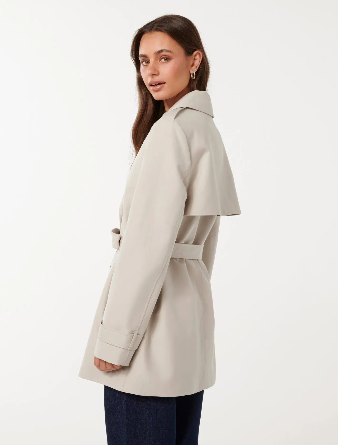 Rhea Water Resistant Mid Length Trench Coat