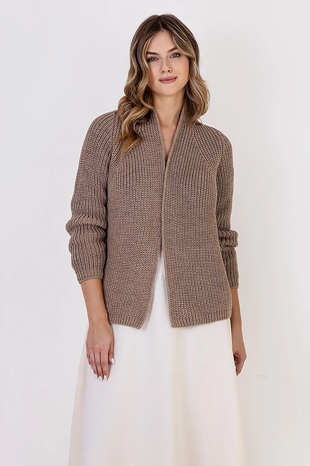 Ribbed Knitted Cardigan