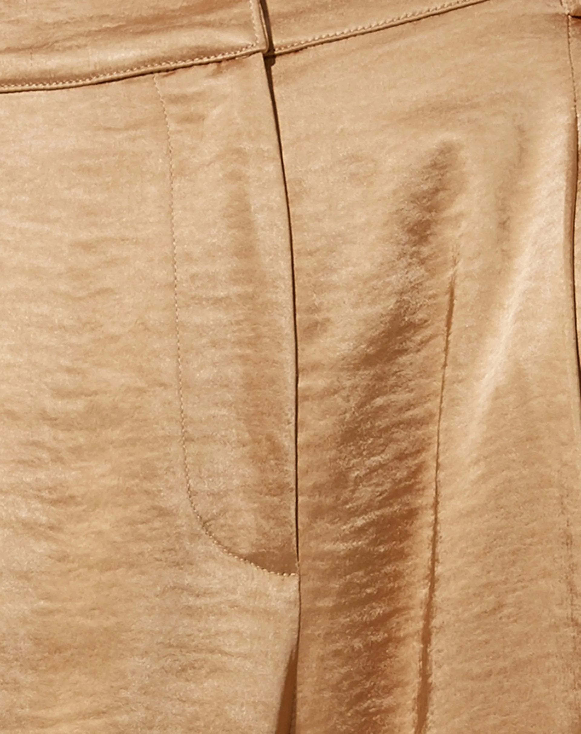 Sakila Trouser in Satin Golden Sand