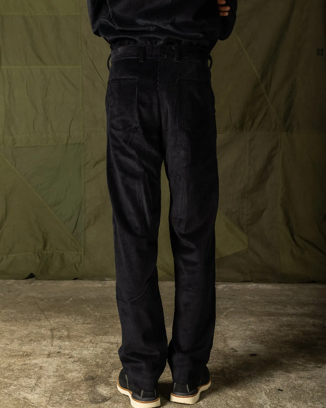 Sateen Pant - Black Corduroy