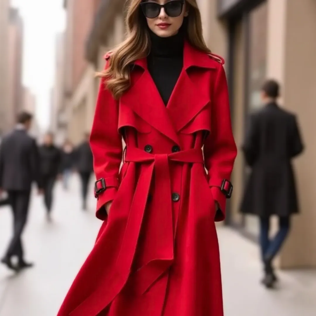 Sophia™ | Chic belted trench coat for stylish warmth