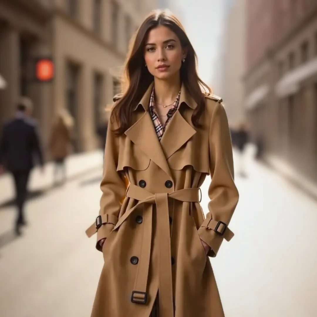 Sophia™ | Chic belted trench coat for stylish warmth