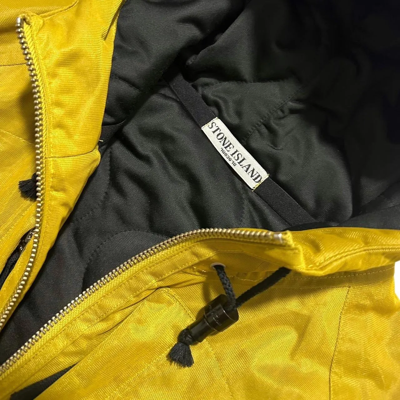 Stone Island Yellow Padded Down Jacket