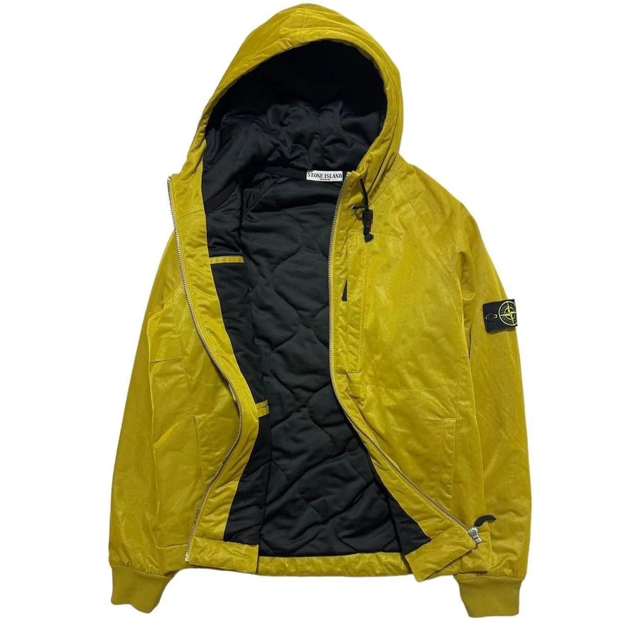 Stone Island Yellow Padded Down Jacket