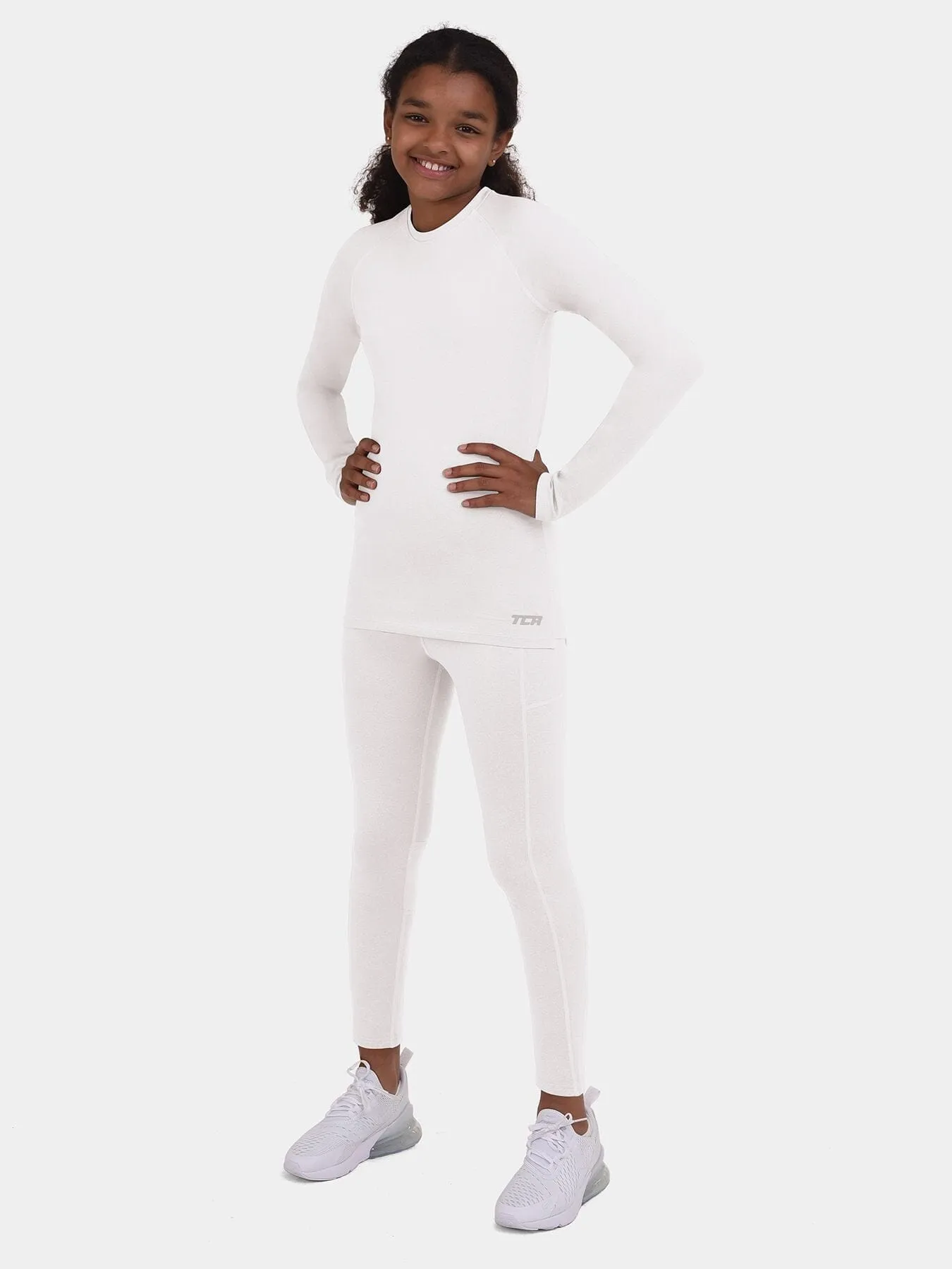 SuperThermal Compression Base Layer Top & Tights for Girls With Brushed Inner Fabric