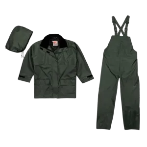 Viking 2900G Open Road® 150D Rainsuit Set: Waterproof, Windproof, and Durable 3-Piece Suit for Outdoor Work and Recreation – Complete Rainwear Solution